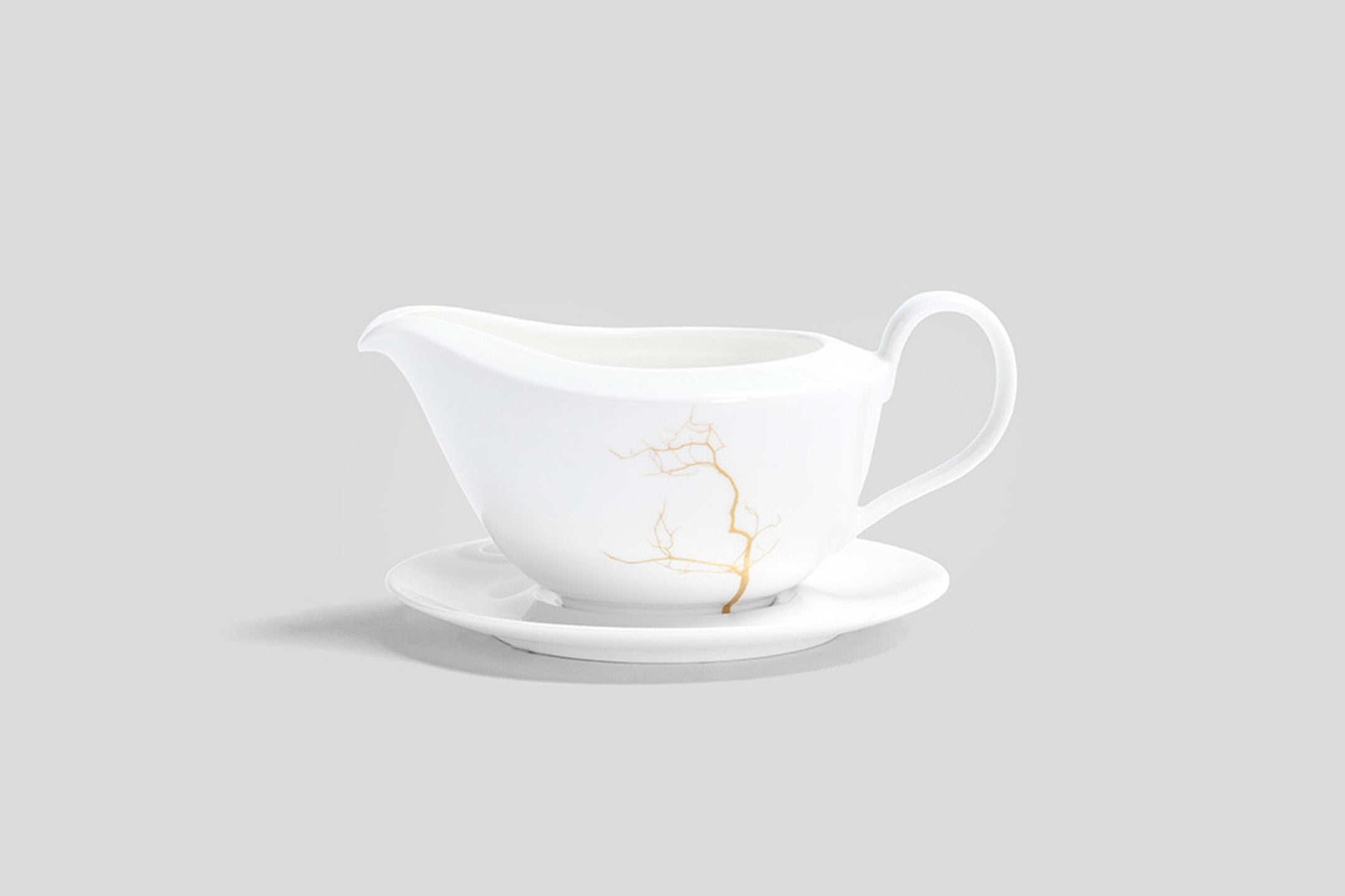 Dibbern Golden Forest Sauce Boat & Stand