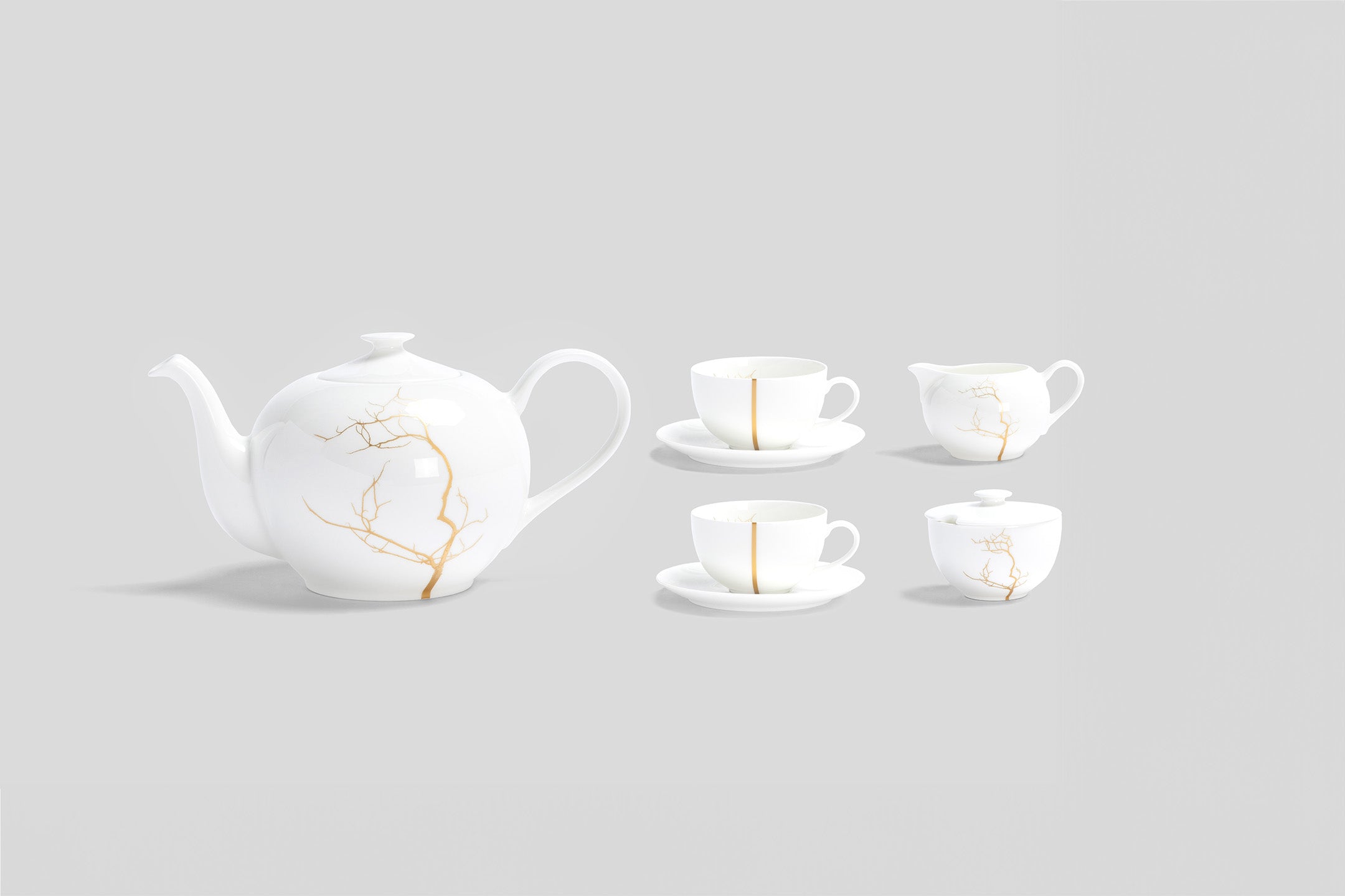 Dibbern Golden Forest Tea Set for Two