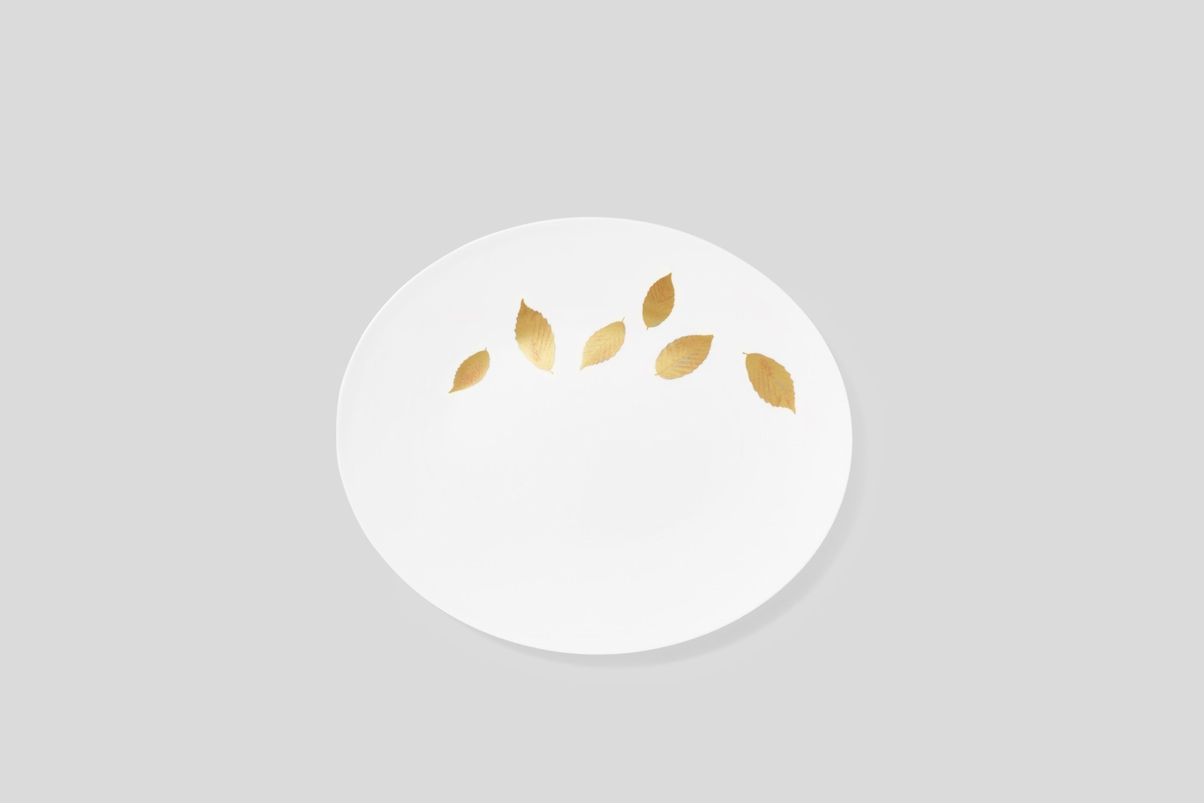 Dibbern Gold Leaf Oval Plate