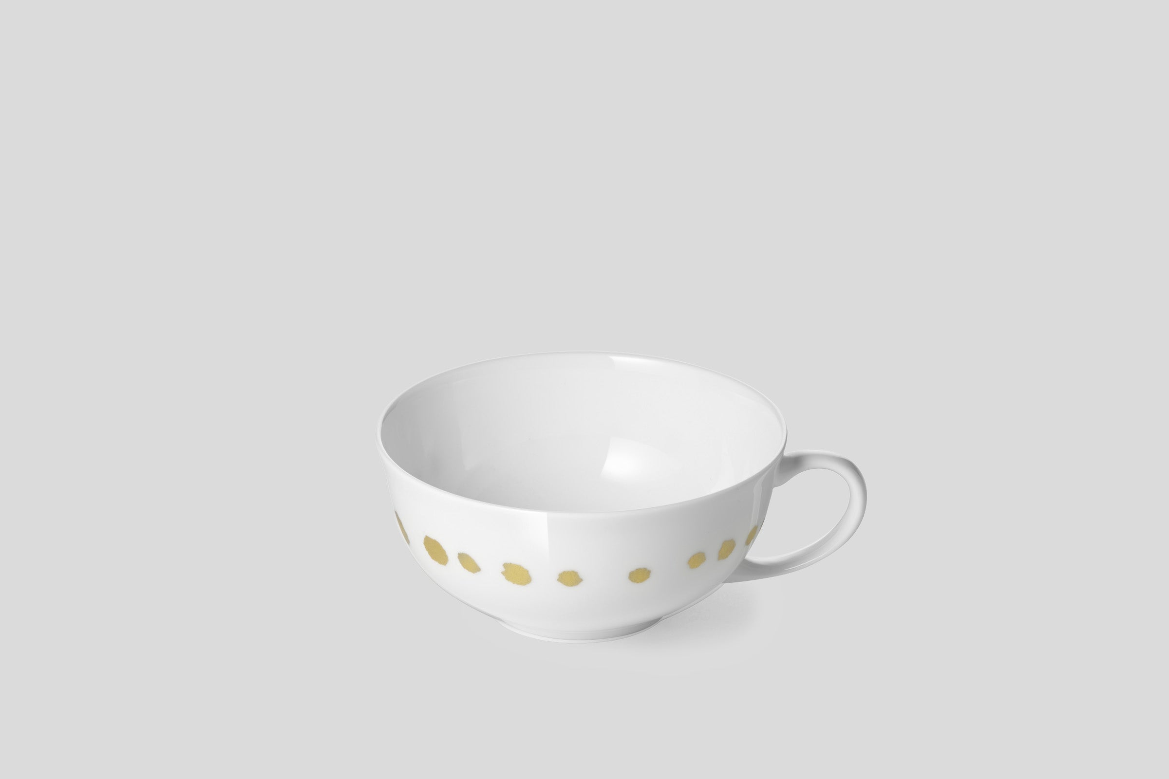 Designer-Luxury-Modern-Dibbern Golden Pearls Low Rim Teacup-Dibbern-Golden Pearls-Gold-Bodo Sperlein-Bone China-Designer-Luxury-Modern-Tasse-Becher-Kaffee Tasse