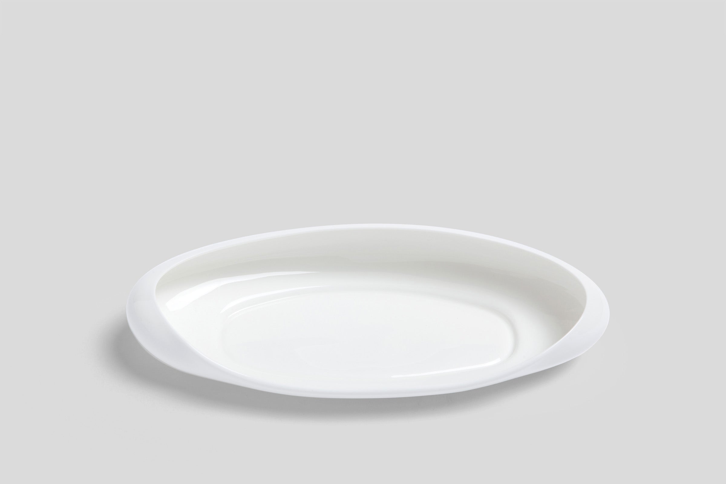 Bodo Sperlein White Sculptural Oval Lip Tray