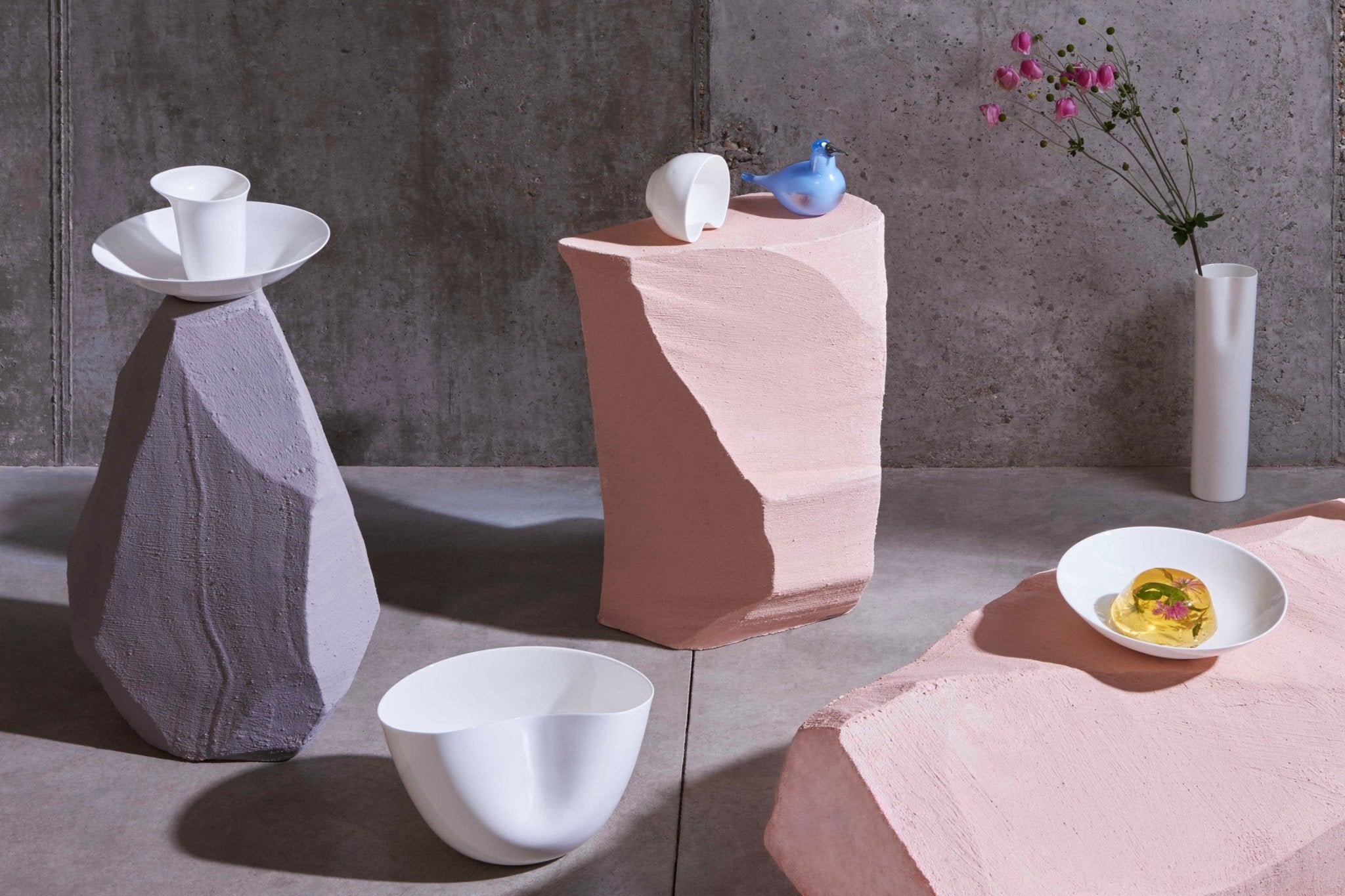 Bodo Sperlein White Sculptural Rice Bowl