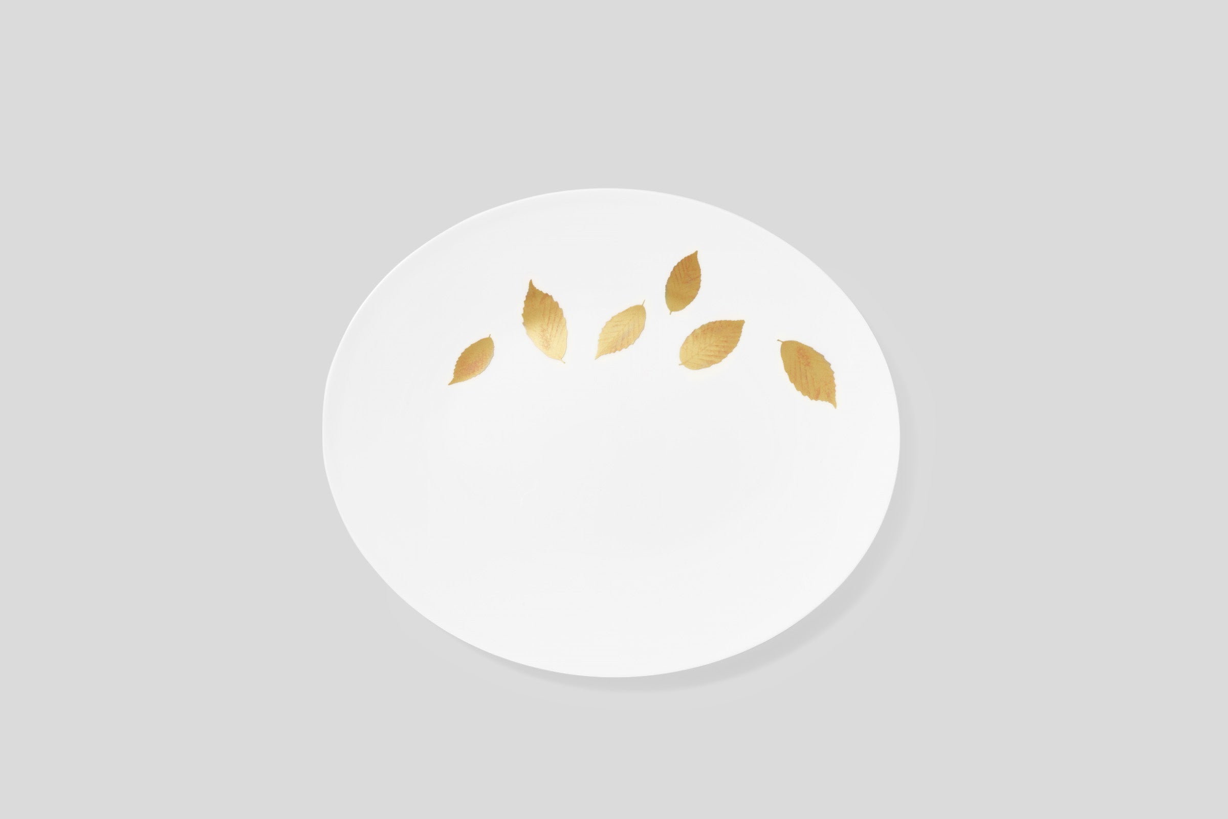 Dibbern Gold Leaf Oval Plate