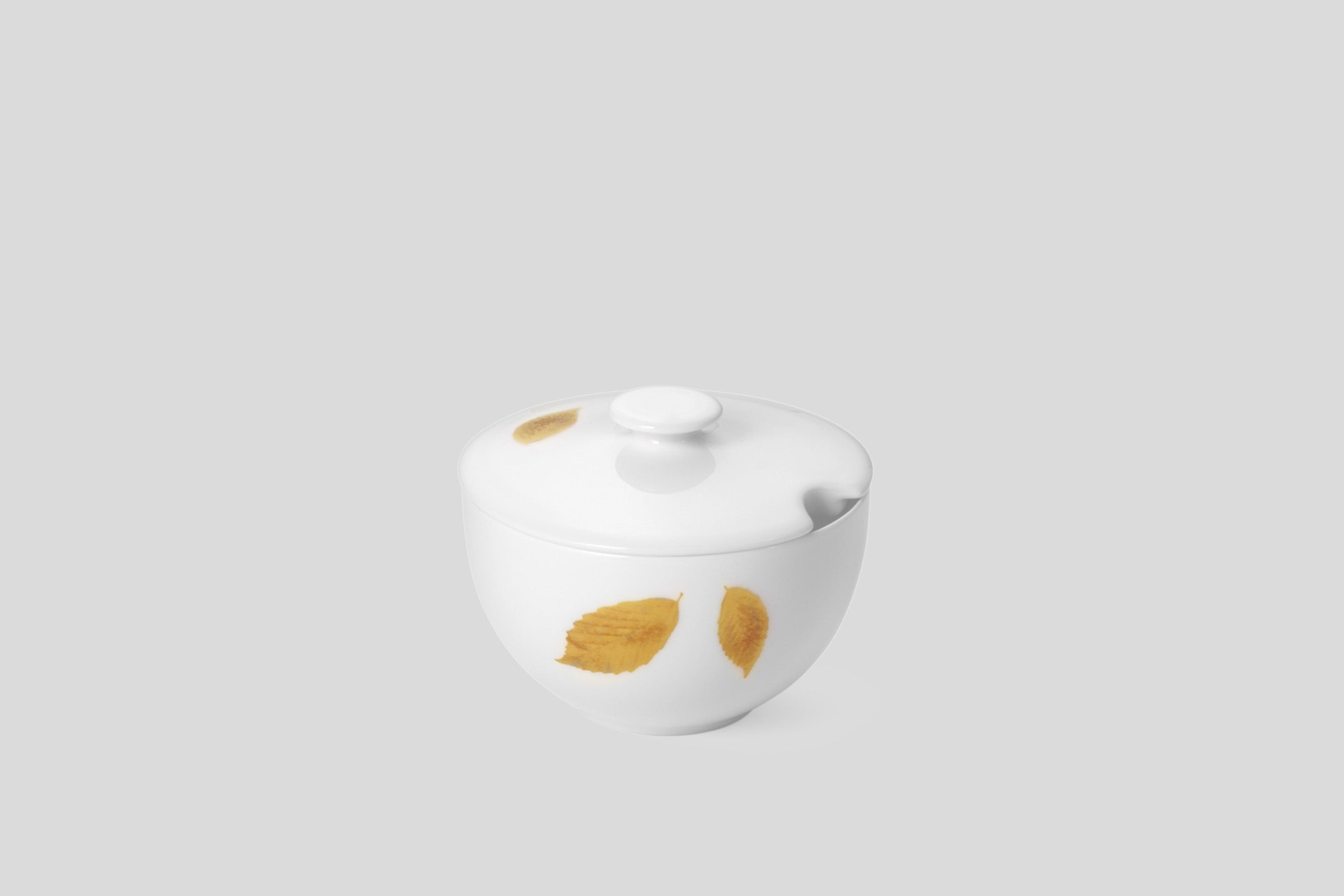 Dibbern Gold Leaf Sugar Bowl