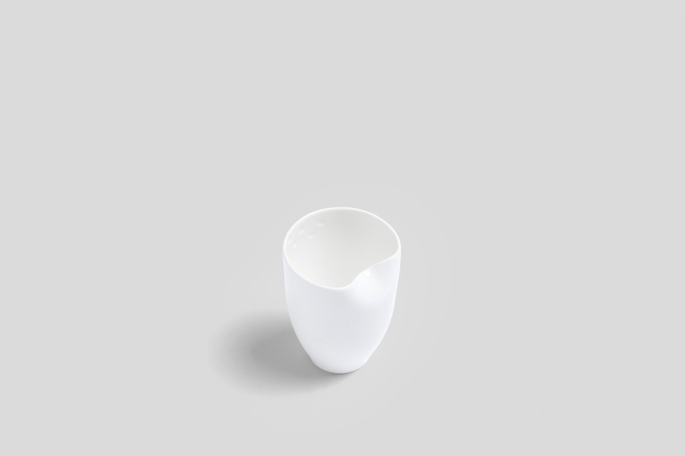 Bodo Sperlein White Sculptural Beaker