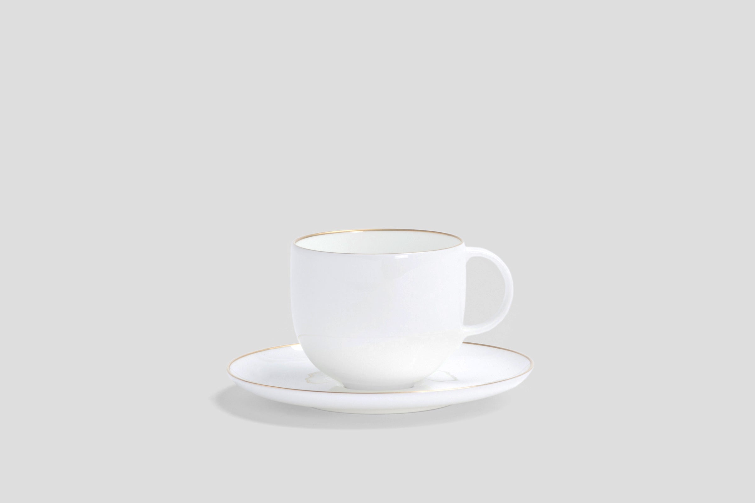 Designer-Luxury-Modern-Nikko Goldline Teacup & Saucer-Nikko-Goldline-Gold-Bodo Sperlein-Bone China-Designer-Luxury-Modern-Tasse-Becher-Kaffee Tasse